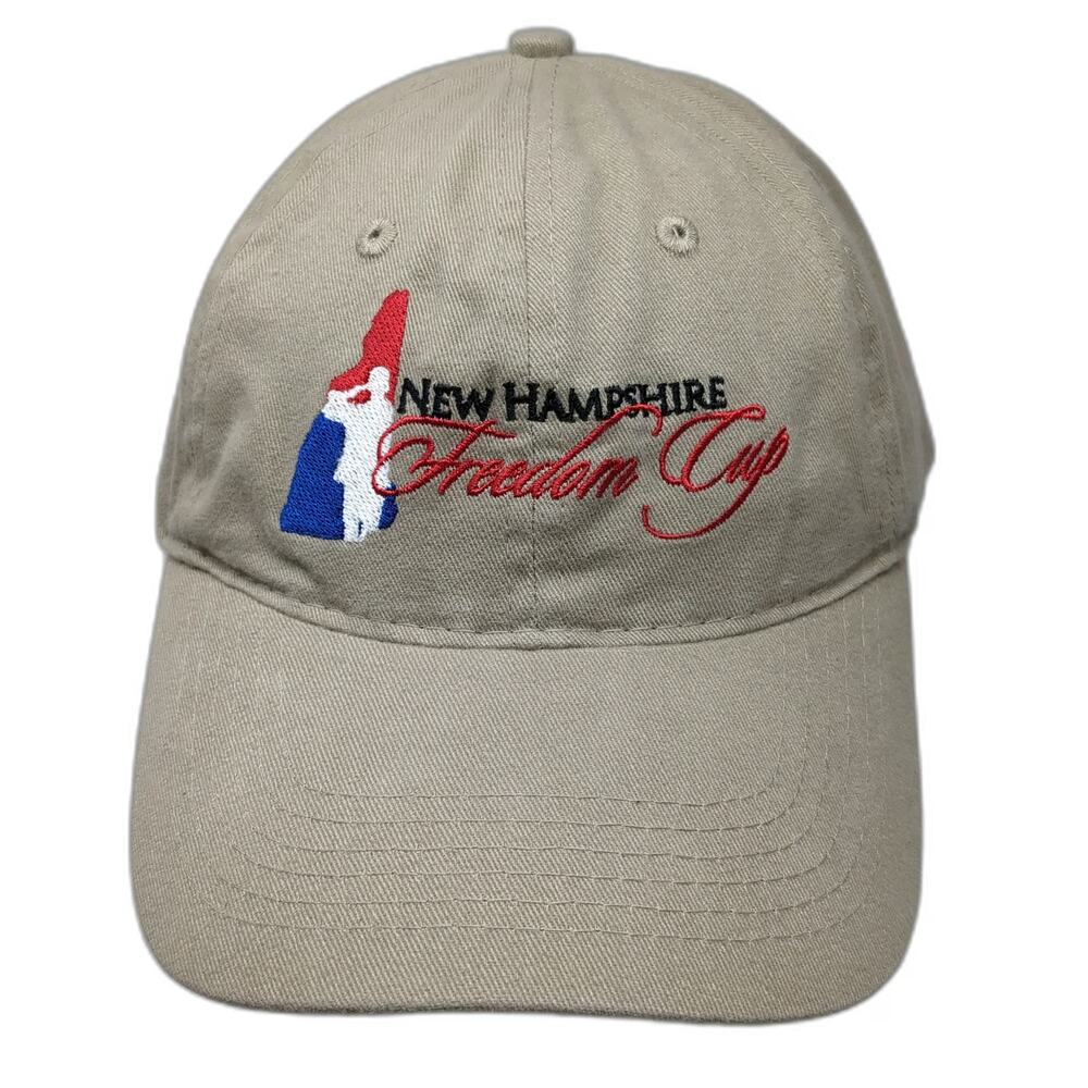 Port & Company New Hampshire Freedom Cup Beige One Size Baseball Cap Hat Cotton
